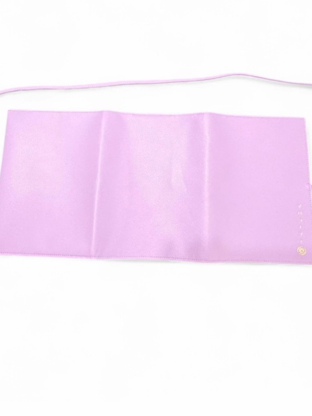 TATCHA Lavender Lilac Makeup Brush Roll Case | Vegan Leather Cosmetic Organizer - Picture 3 of 8